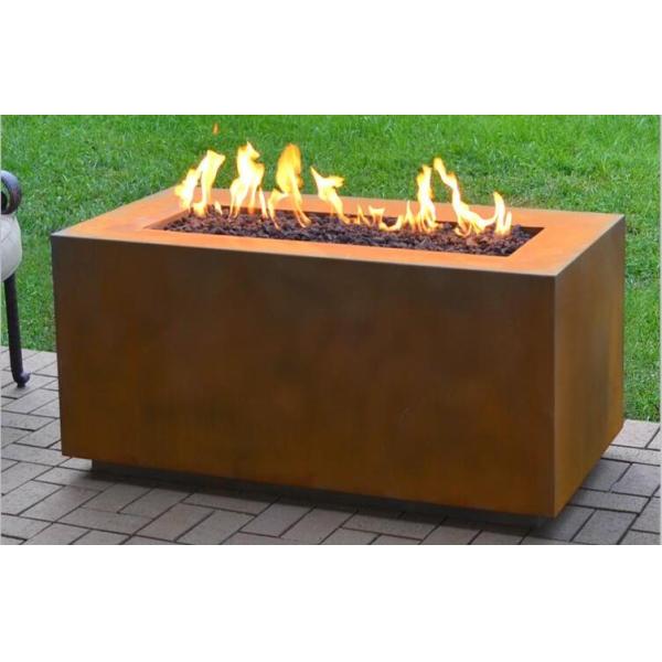 Таблица огня газа стали Corten металла подогревателя патио прямоугольника деревенская