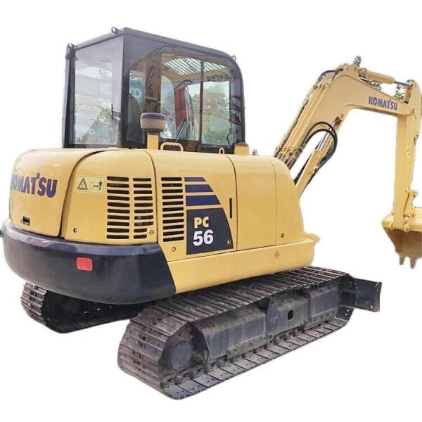 34.5KW Mini Komatsu Excavator Usado PC56 Com Valva Hidráulica Original