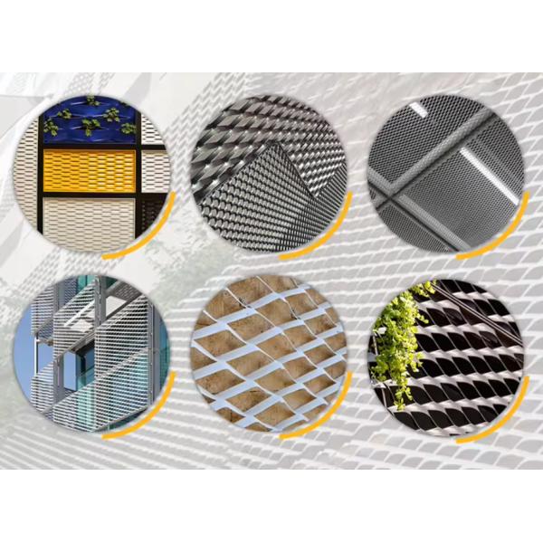 Powder coated expanded metal mesh