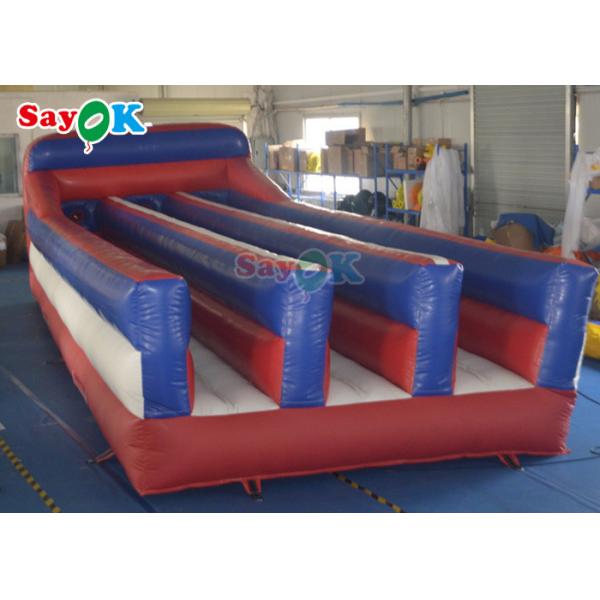 Funny Inflatable Sports Games Commercial Bungee Run Inflatable Race Game Bungee Runway