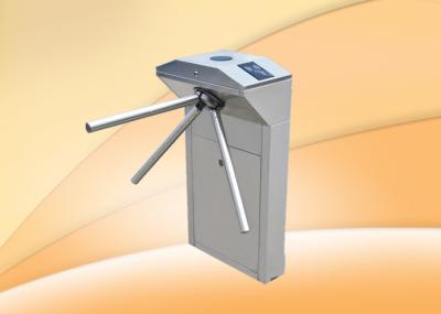Fingerprint RFID Steel Drop Arm Tripod Turnstiles For Emergency Purpose
