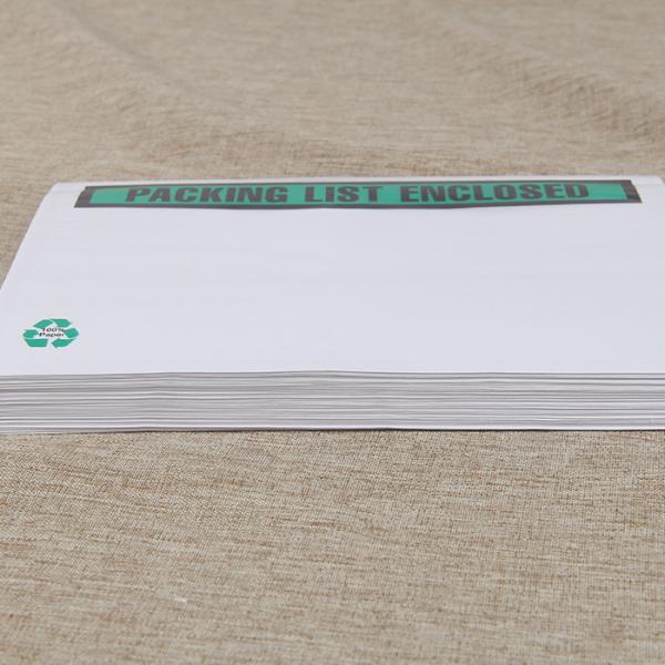 Waterproof Self Seal Packing List Envelopes 15x20cm Glued Paper Bags