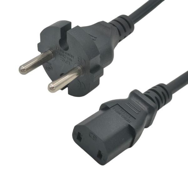 Cordon d'alimentation CEE Eu 250V 2 broches en fil spiralé TPU avec câble spiralé de 25 m et prise IEC C17 pour appareils électroménagers
