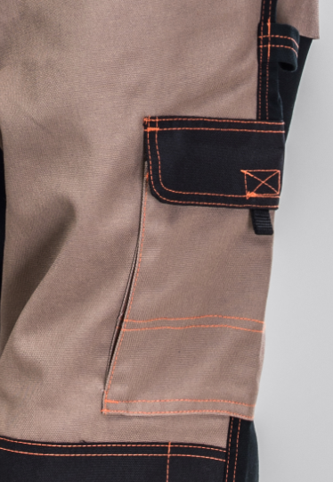 Durable Polycotton Blended Protective Safety Clothing Contrast Jacket Trousers Suit