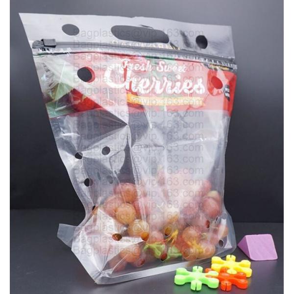 fresh cherry tomato packaging bag, Fresh Fruit Preservative General Grape bag, Cherry Red Lift Sealed Packaging Bag
