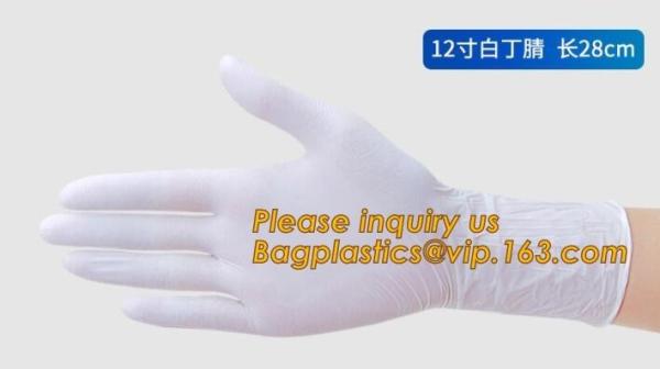 Natural Disposable Powdered Free Custom Medical Examination Latex Gloves,Powder-free non-sterile 100% natural rubber lat