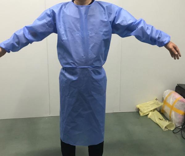 Plastic Disposable PP SMS Isolation Aprons