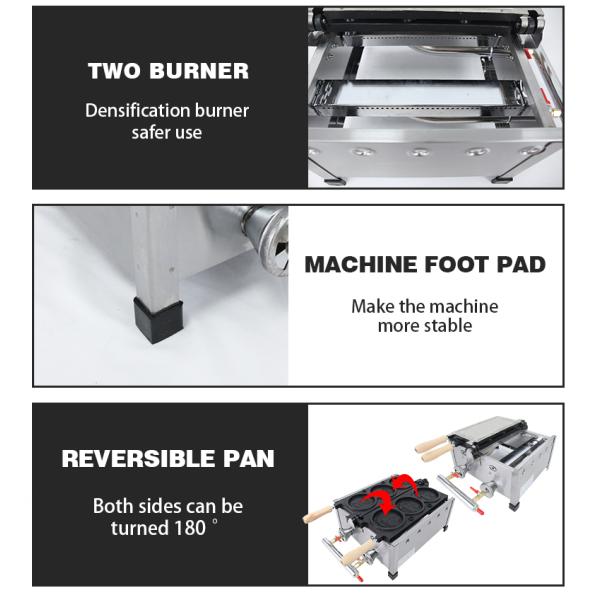 Магазин закусок Коммерческий гофрельщик Мини круглые гофрели Пекарня продуктов питания
