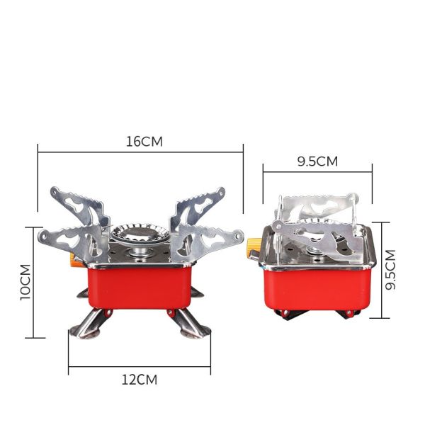Factory Portable Outdoor Mini Titanium Camping Gas Stove Survival Pocket Furnace Hiking Gas Stove for BBQ Picnic Cooking