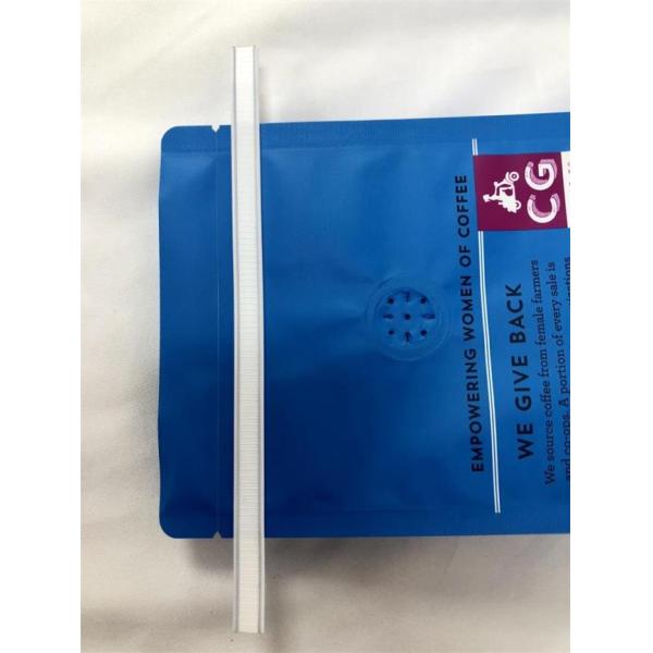 12OZ Coffee Packaging Pouch Matt Flat Bottom Printed With Tin Tie