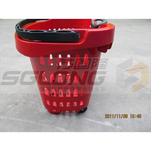 Cestas de compras del supermercado del logotipo de la impresión de pantalla de seda, cestas de compras