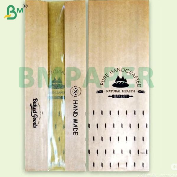50gsm 60gsm 70gsm Lightweight Tear-Resistant Brown Striped Kraft Paper One Side Gloss Excellent For Flower Packaging Bread Packaging 50gm 60gm 70gm Papel Kraft de color marrón rayado ligero resistente a las lágrimas Brillo de un lado Excelente para el embalaje de flores Embalaje de pan