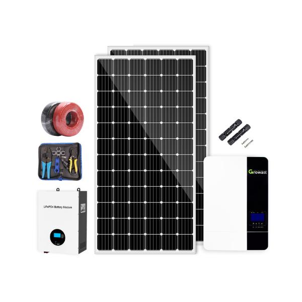Avcon Home Solar System Hybrid Inverter Grid Solar Energy Storage Battery 48V 10Kw 15Kw 5Kw Lfp Battery Villas with Solar Panel