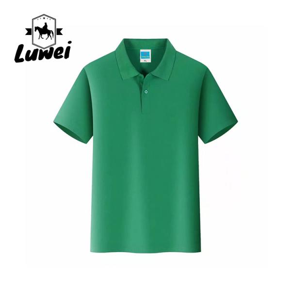 Printing Embroidered Cotton Polo T Shirts Business Office Stretch Workwear
