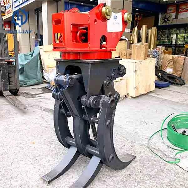 PC120 PC130 PC150 PC160 PC180 Hydraulic Rotary Steel Grapple For 12 13 15 16 18 Tons Excavator