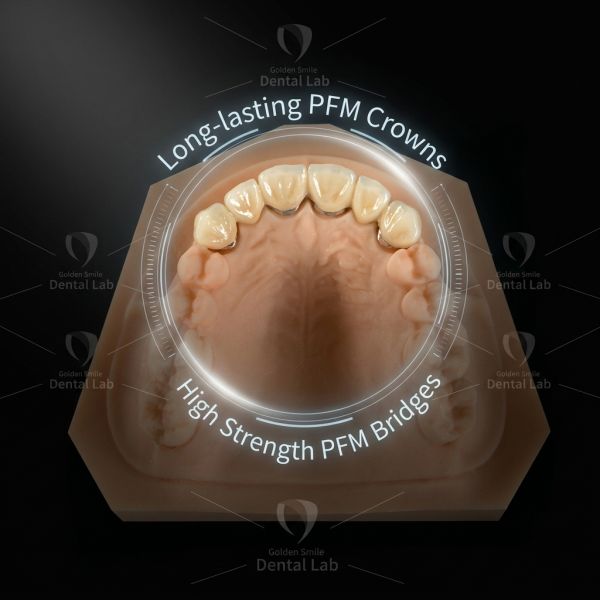 ISO China Dental Laboratory High Strength PMF Bridge Corrosion Resistance
