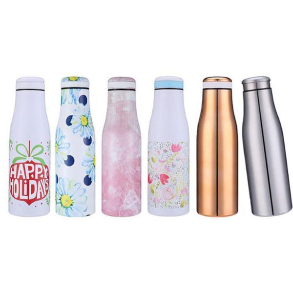Cute Vacuum Insulated Stainless Steel Water Bottles 1 Litre With Screw Cap