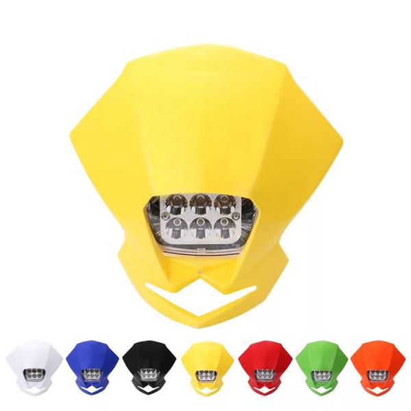 Universal Fan-Shaped LED Lights for Motorcycle Headlight Customized Modification