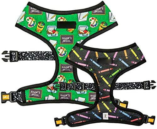 Adjustable Comfort Nylon Dog Harness Reversible Multi Size Tug Free Control