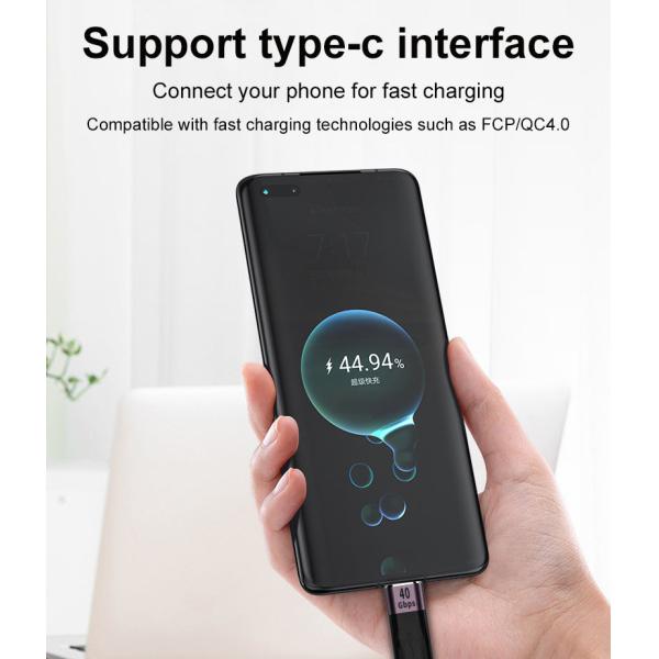 QC4/USB c/40GBps гибкий кабель 4 типа для PD жесткого диска банка силы компьютера