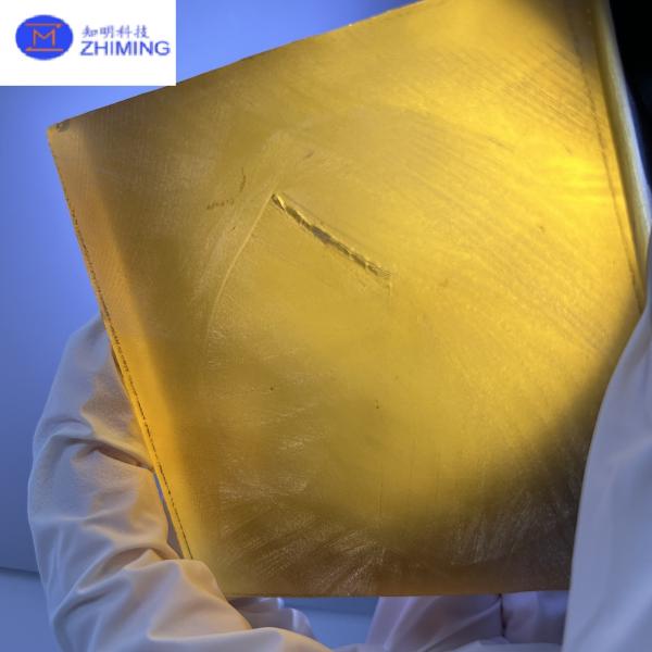 Yellow Sapphire Raw Material Lab-Created  for Jewelry Manufacturing