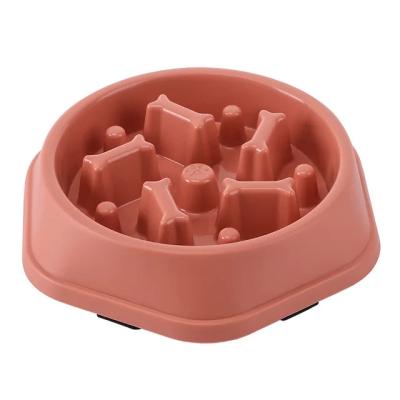 Hexagonal Pet Slow Feeder Bowl Anti-Choking Dog Food Bowl with Non-Slip Base | MOQ 1000 PCS