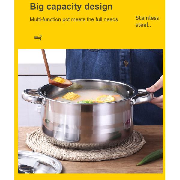 5-Piece Stainless Steel Cookingware Pot Set Sustainable Cookware for Your Kitchen