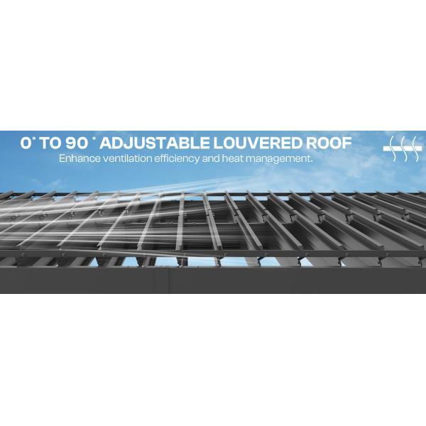 Вилла на открытом воздухе терраса сад алюминиевый сплав тент электрические жалюзи роликовые жалюзи светоизлучающие диоды световой перголы