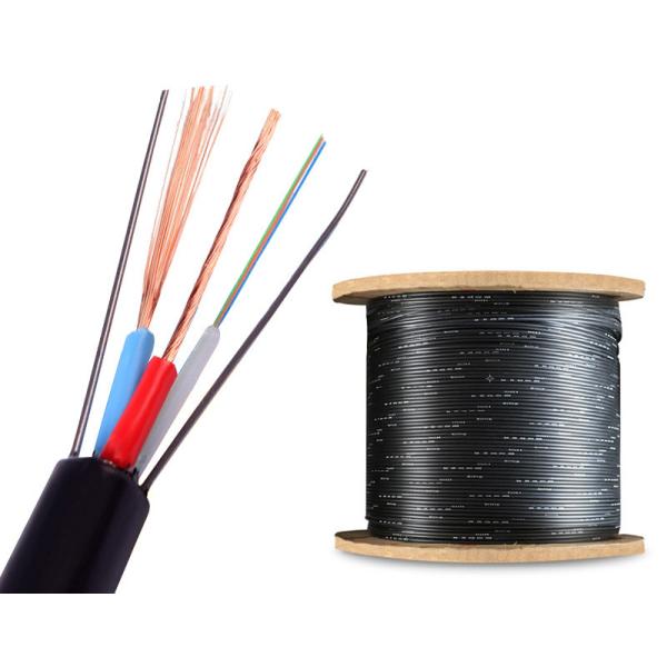 OEM Composite Fiber Cable Customized Outdoor Optical Fiber + Power cable 4 8 12 24 Ядра гибридные питание оптические волокна кабеля
