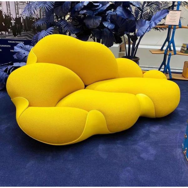 Lamb Wind Hotel Room Sofa Living Room Cream Velvet Sofa