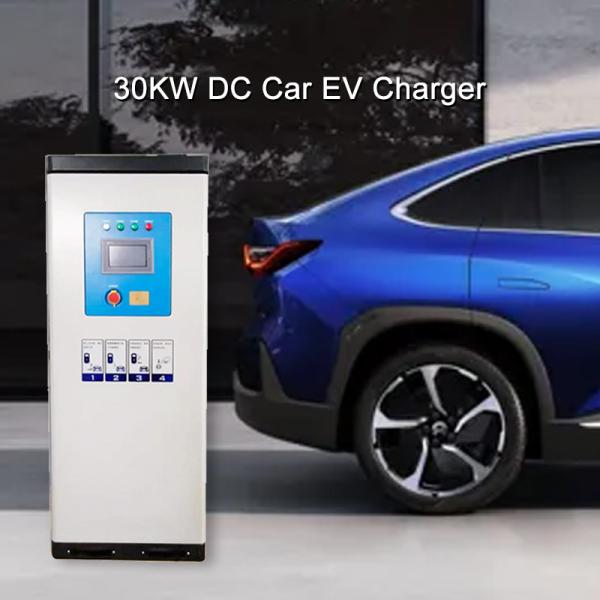 Outdoor Commercial 30KW DC Car EV Charger CE IP54 Ethernet / 4G / Wi-Fi