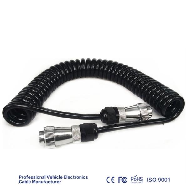 10M Din Male To Male Car Reversing Camera Cable With 7 Pin Plastic Core