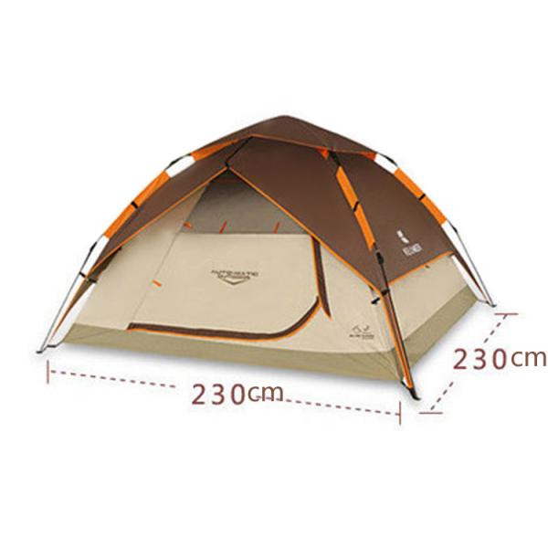 Double Outdoor Camping Tent Water Resistance Well Ventilated Quickly Assemble