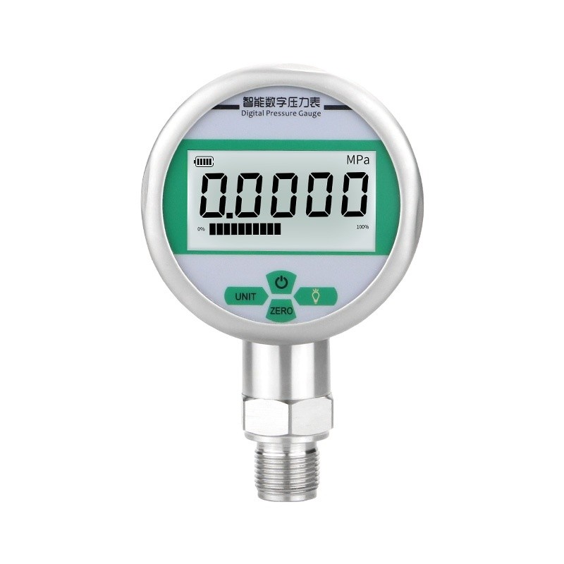 304ss 0.5% Precise Digital Water Pressure Meter Pressure Gauge 80mm Battery Powered