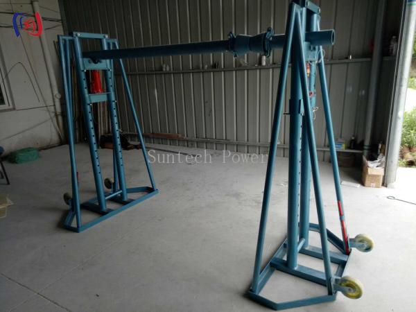 Hydraulic Cable Reel Stand | Heavy-Duty Wire Payoff System with Adjustable Tension
