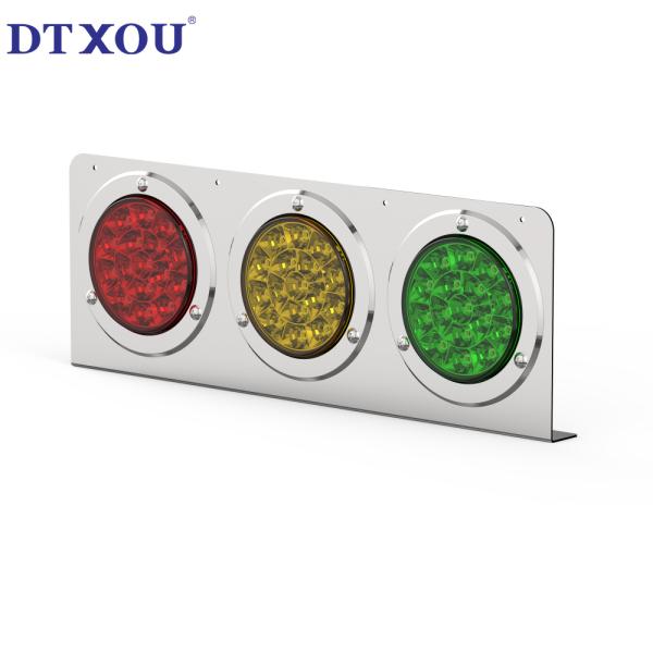 Universal 3-hole bracket brake light assembly for Truck trailer Quick installation