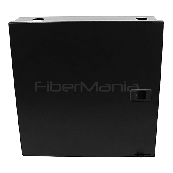 OEM ODM Wall Mount Fiber Enclosure держит 4 LGX адаптерные панели с одной дверью черный