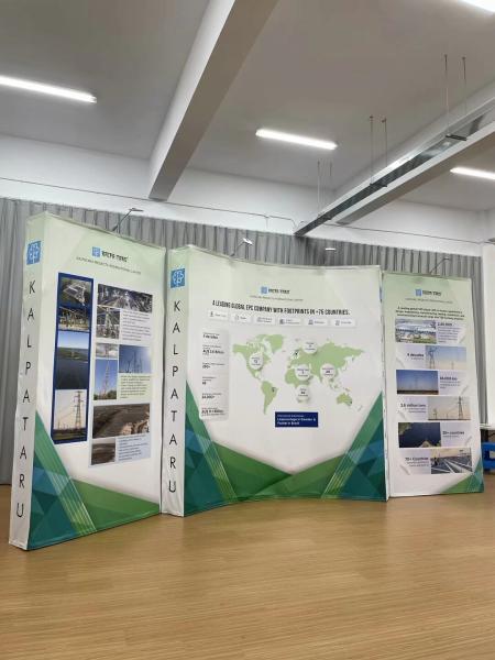 Trade Show Booth Portable 10x20ft Pop Up Display Backdrop Banner Stand Exhibition Counter Lightweight Durable with Customizable Graphics