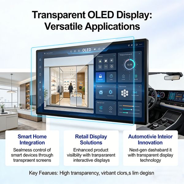 Indoor Use Factory Price 20.8 Inch Transparent Display OLED Panel Advertising OLED Digital Signage Display For Exhibition Hall