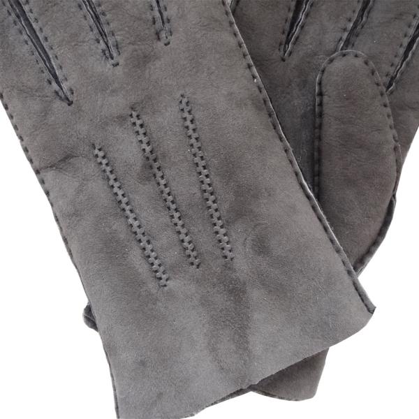Brown Warm Leather Gloves , Mens Fitted Leather Gloves Eco - Friendly