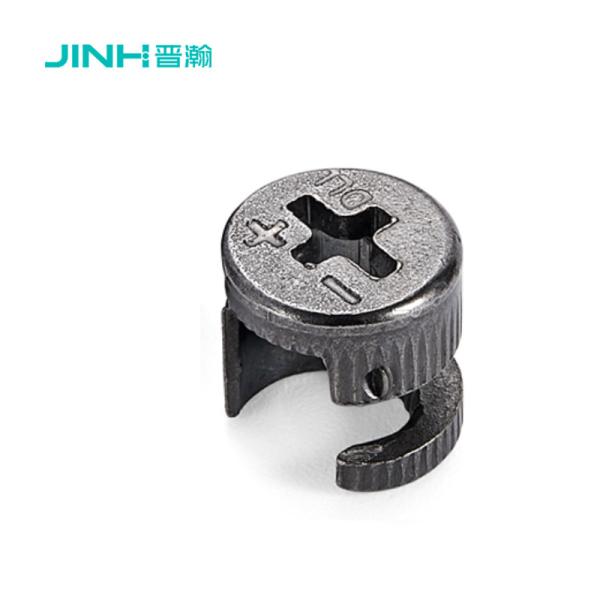 Black Nickel Plated Cam Lock Fitting Connector Adjustable For Knockdown Furniture