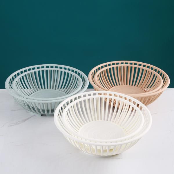 Ventilated Breathable Plastic Basket Organizer Moisture Proof