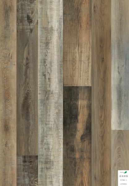 Virgin Material Pvc Plank Flooring Fireproof Click System UV Coating