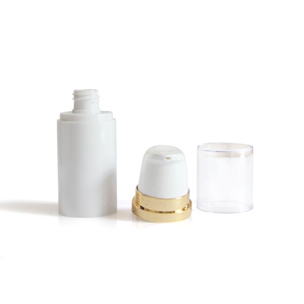 Reusable Foundation Pump Bottle / Facial Care White Airless Pump Bottle
