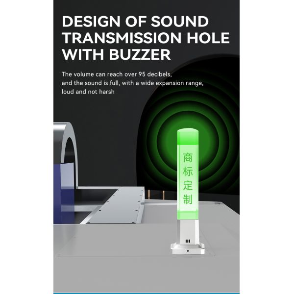 Feux de signalisation empilés à 3 couleurs pour machines-outils avec angle de faisceau de 360° et indice de rendu des couleurs de 80 Ra