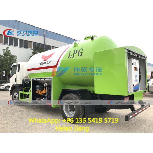 HOWO 6 Wheels 160HP 15000L RHD LPG Bobtail Tanker Truck