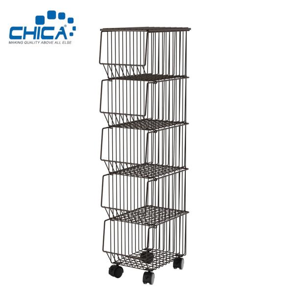 5 Tiers Kitchen Storage Rack Black Color Debris Storage Rack Accessories of Kitchen Sink