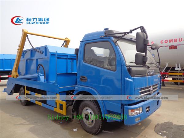 Caminhão de lixo do braço do balanço de Dongfeng 4x2 5tons 5cbm 5000liters para serviços do sanition