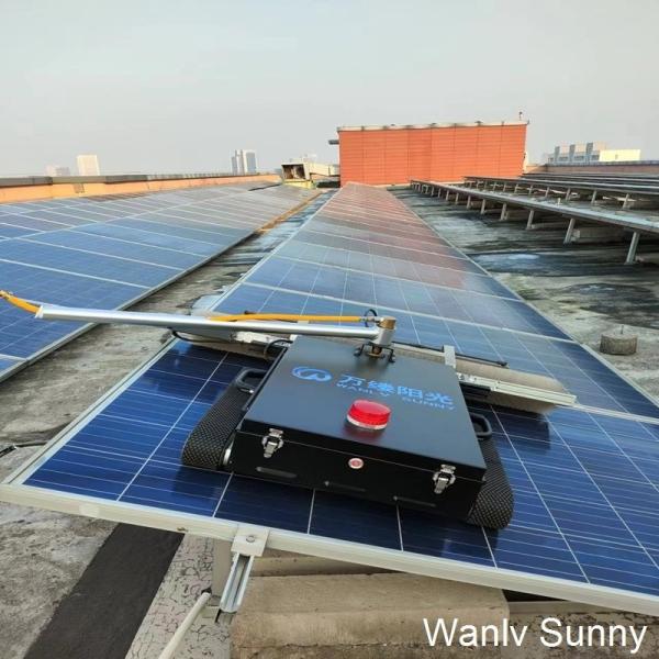 Solar Panel Cleaning Robot with Long-Range Cleaning and Charger After-sales Service