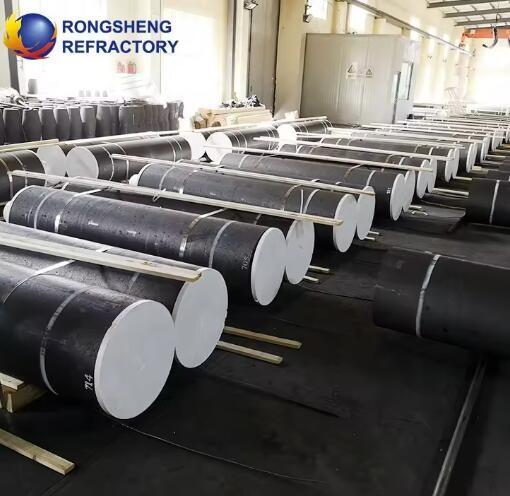 Dia 75 mm-700 mm Bloco de elétrodo de carbono Electrodo de grafite Uhp para fornos de arco